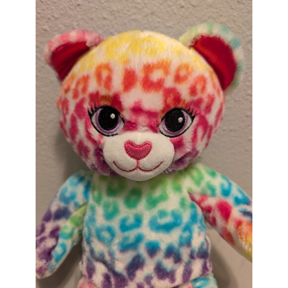Build A Bear Workshop Lisa Frank Inspired 17" Rainbow Leopard Plush Stuffed BAB - Picture 8 of 8